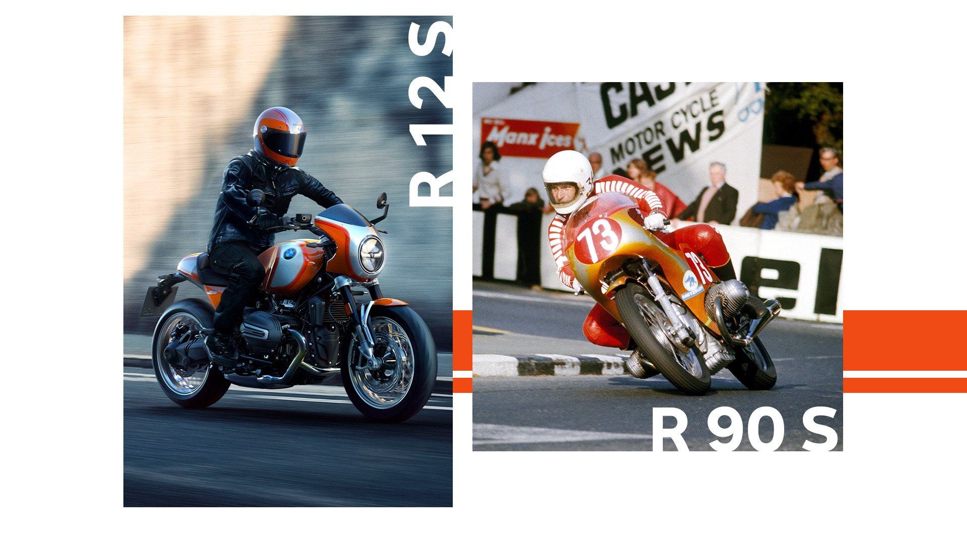 Collage of the design highlights of the stylish roadster R 12 nineT from BMW Motorrad