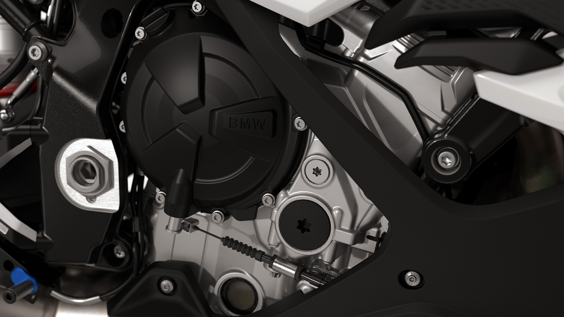 BMW RR multi-control on the handlebar